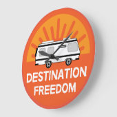 Grande Horloge Ronde Camping Motorhome | Camping | RV Mug (Angle)