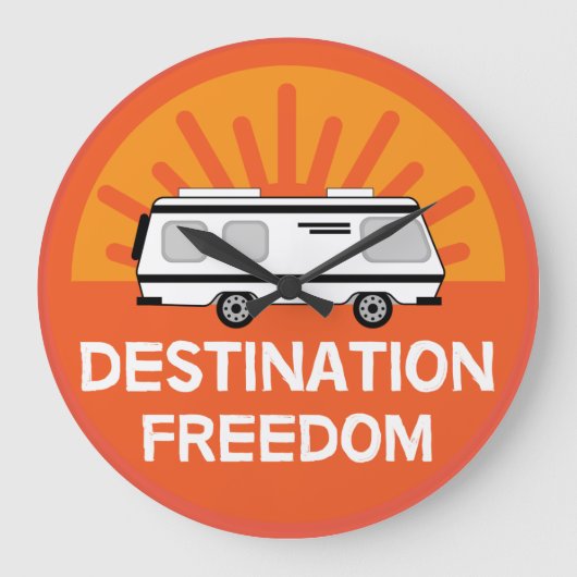 Grande Horloge Ronde Camping Motorhome | Camping | RV Mug (Recto)