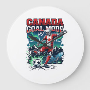 Grande Horloge Ronde Canada Mode de but squelette attaquant nations dyn