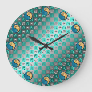 Grande Horloge Ronde Cancer & Chien de Feu
