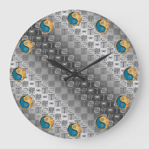 Grande Horloge Ronde Cancer & Lapin de Feu
