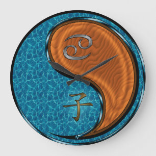 Grande Horloge Ronde Cancer & Rat de Bois