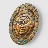 Grande Horloge Ronde Cancun Maya Sun God Mexico Travel (Angle)