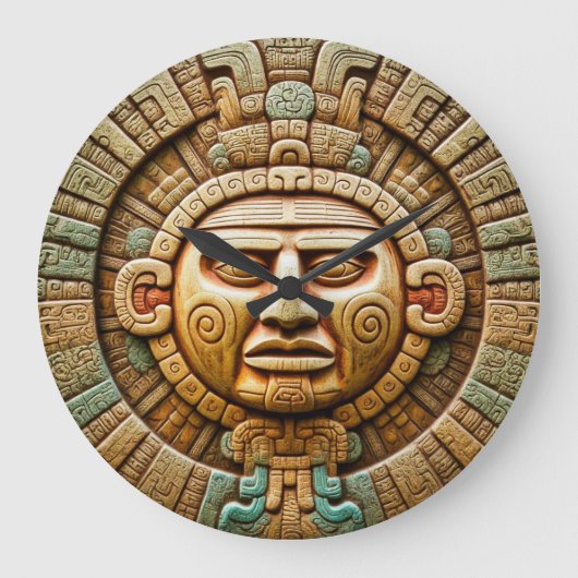 Grande Horloge Ronde Cancun Maya Sun God Mexico Travel (Recto)