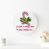 Grande Horloge Ronde Candy Cane Joke (Maison)