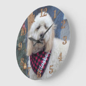 Grande Horloge Ronde Caniche (Angle)