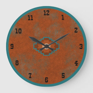 Grande Horloge Ronde Canyons du Sud-Ouest Mesa Géométrique Vieil Ouest