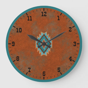 Grande Horloge Ronde Canyons du Sud-Ouest Mesa Géométrique Vieil Ouest