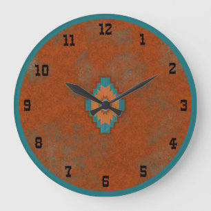 Grande Horloge Ronde Canyons du Sud-Ouest Mesa Géométrique Vieil Ouest