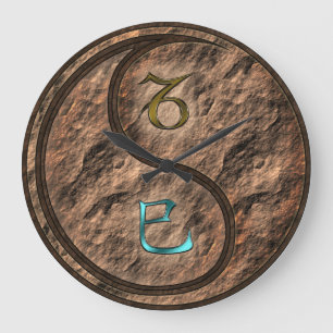 Grande Horloge Ronde Capricorne & Serpent de Terre