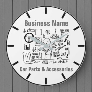 Grande Horloge Ronde Car Parts & Accessoires Cartoon