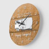 Grande Horloge Ronde Caravanes de camping (Angle)