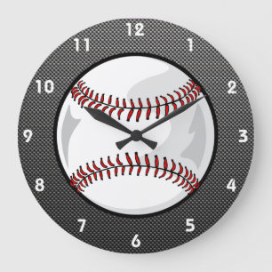 Grande Horloge Ronde Carbone fibre look Baseball