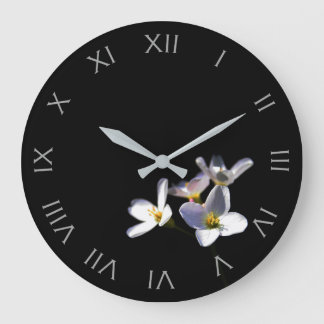Grande Horloge Ronde Cardamine Pratensis Flowers Grey Roman Num wccn