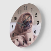 Grande Horloge Ronde Carlin adorable (Angle)