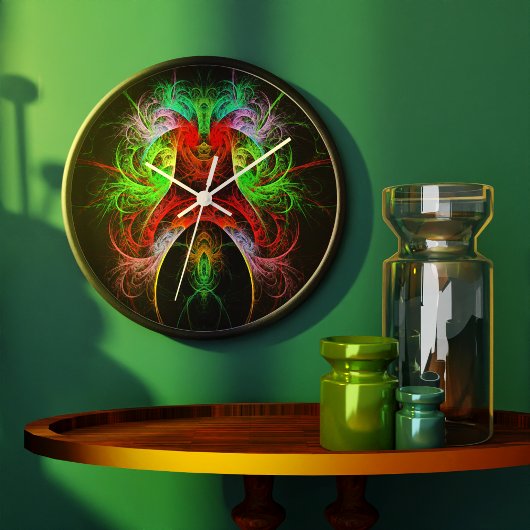 Grande Horloge Ronde Carnaval Abstract Art Round