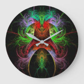 Grande Horloge Ronde Carnaval Abstract Art Round (Recto)