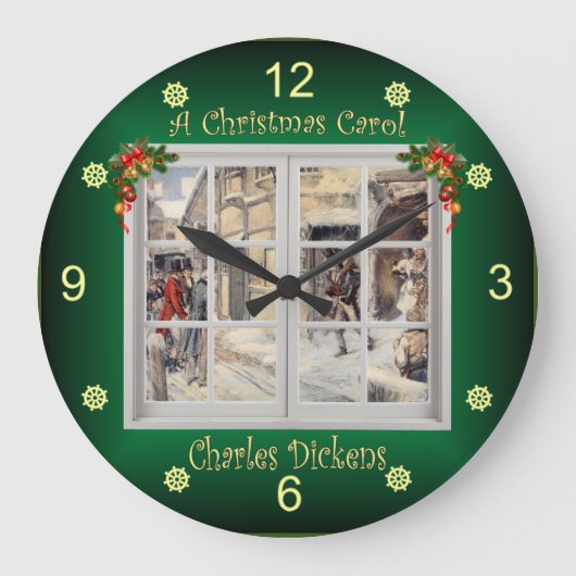 Grande Horloge Ronde Carol de Noël ~ Charles Dickens ~ (Recto)