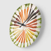 Grande Horloge Ronde Carottes dans un cercle (Angle)