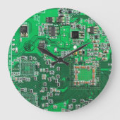 Grande Horloge Ronde Carte circuit imprimé circuit vert PCB (Recto)