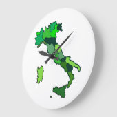 Grande Horloge Ronde Carte de l'horloge italienne (Angle)