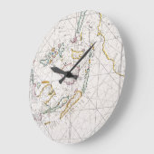 GRANDE HORLOGE RONDE CARTE : INDIES DE L'EST, 1670 (Angle)