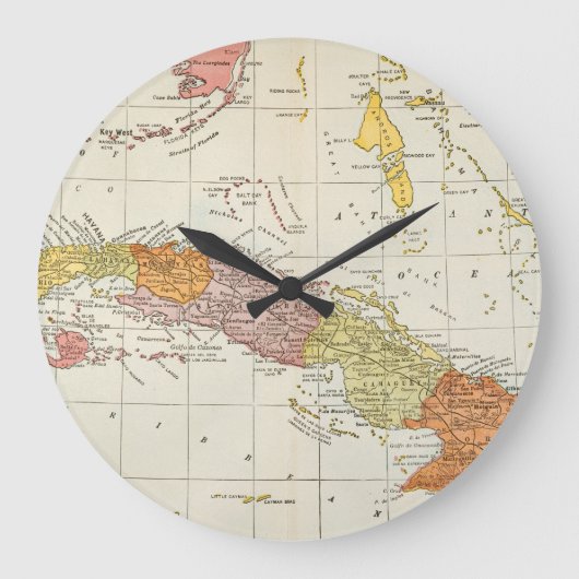 Grande Horloge Ronde CARTE : Le CUBA, 1900 (Recto)