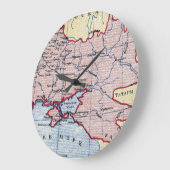 Grande Horloge Ronde CARTE : L'UKRAINE, c1906 (Angle)
