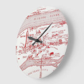 Grande Horloge Ronde CARTE : MANHATTAN, c1935 (Angle)