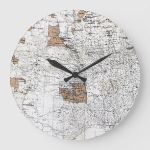 GRANDE HORLOGE RONDE CARTE : RÉSERVATIONS, 1888