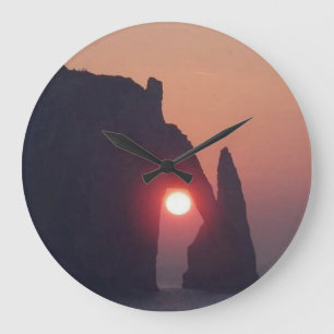 Grande Horloge Ronde Carte simple