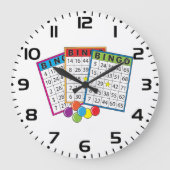 Grande Horloge Ronde Cartes de Bingo (Recto)