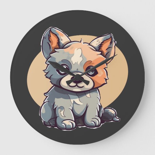 GRANDE HORLOGE RONDE CARTOON POPPY (Recto)