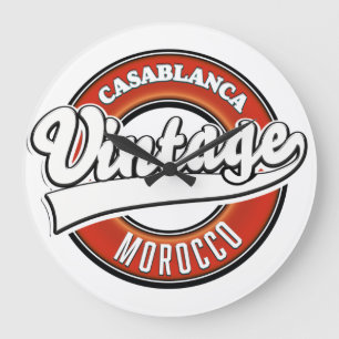 Grande Horloge Ronde Casablanca Maroc logo vintage