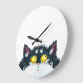 Grande Horloge Ronde Cat eyes looking (Angle)