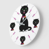 Grande Horloge Ronde Cats et mice (Angle)