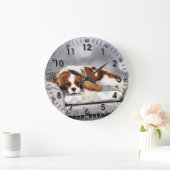 Grande Horloge Ronde Cavalier King Charles Spaniel - Remington (Maison)
