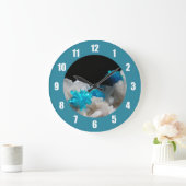 Grande Horloge Ronde Cavansite sur Stilbite (Maison)