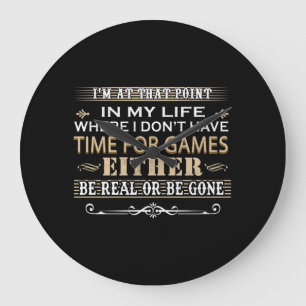 Grande Horloge Ronde Ce point pour les jeux soit être réel ou être term