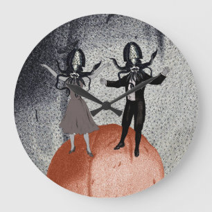 Grande Horloge Ronde Célébration de danse d'aliens