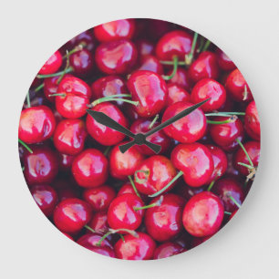 Grande Horloge Ronde Célébration des cerises de Californie biologique