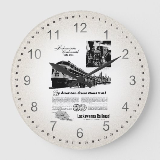 Grande Horloge Ronde Centenaire ferroviaire de Lackawanna 1951 (Recto)