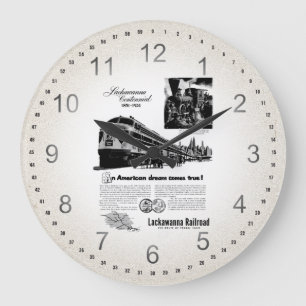 Grande Horloge Ronde Centennial 1951 de chemin de fer de Lackawanna