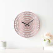 Grande Horloge Ronde Cercle d'infini d'infini d'argenté gris vip vip Ro (Maison)