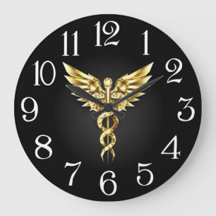 Grande Horloge Ronde Cérémonie du manteau blanc Gold Médicale