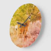 Grande Horloge Ronde Cerf (Angle)