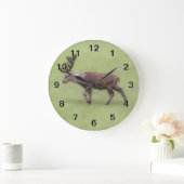 Grande Horloge Ronde Cerf, Art numérique. (Maison)