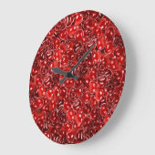 Grande Horloge Ronde Cerises sucrées (Angle)