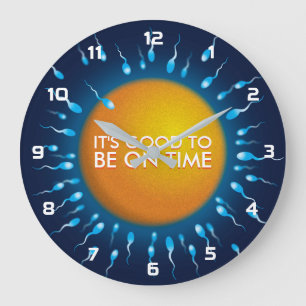 Grande Horloge Ronde C'EST BIEN D'ÊTRE À L'HEURE Science