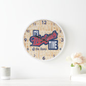 Grande horloge ronde "C'est le temps de Matzah" (Maison)